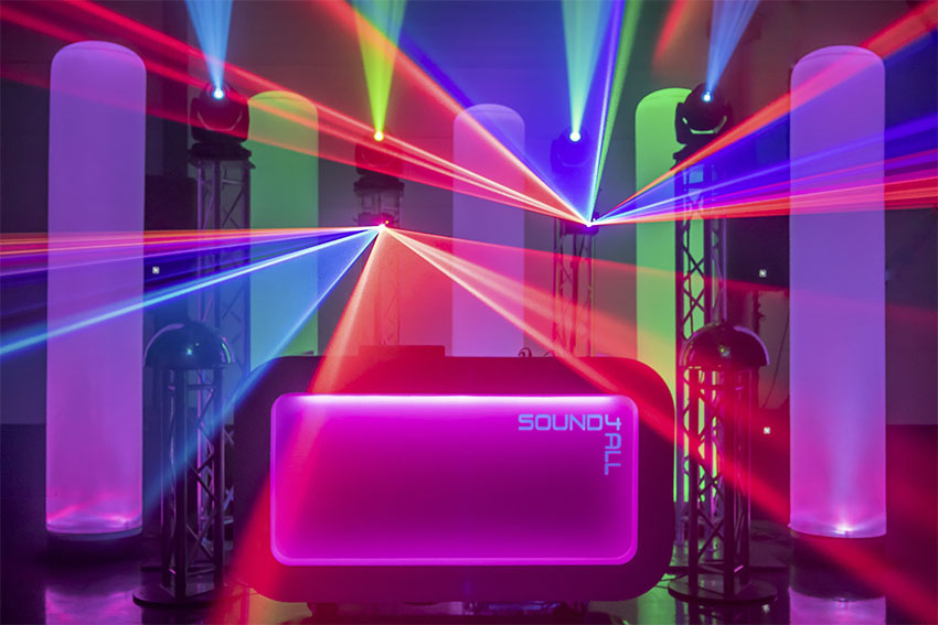 Bruiloft Dj Sound4all met Lasershow op je huwelijksfeest
