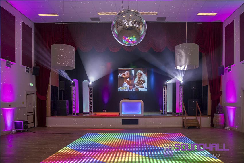 Verlichte dansvloer huren voor disco feest
